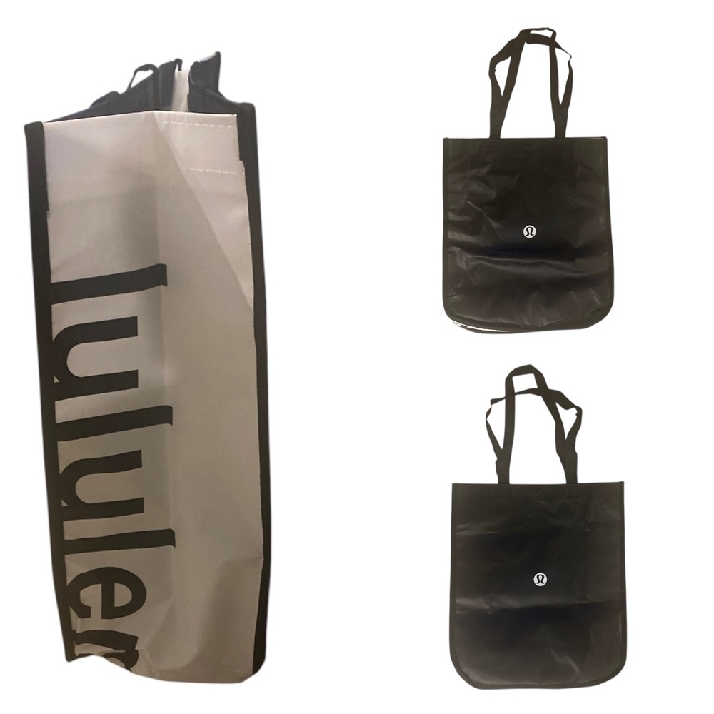 Lululemon Black & White Tote 17”H x 14”W x 6.5”D